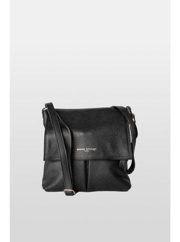 maison héritage PARIS Leder-Umhängetasche "Franz" in Schwarz - (B)25 x (H)25 cm