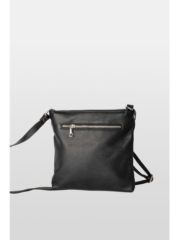 maison héritage PARIS Leder-Umhängetasche "Franz" in Schwarz - (B)25 x (H)25 cm