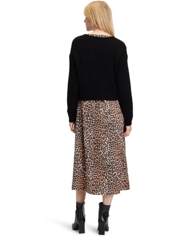 Vera Mont Kleid in Schwarz/ Hellbraun