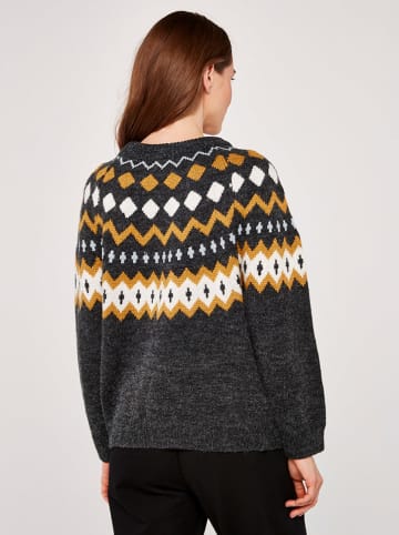 Apricot Pullover in Anthrazit/ Gelb