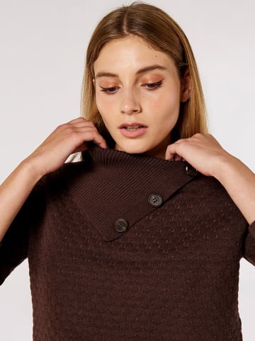 Apricot Rollkragenpullover in Dunkelbraun