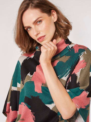 Apricot Longsleeve in Petrol/ Hellbraun/ Pink