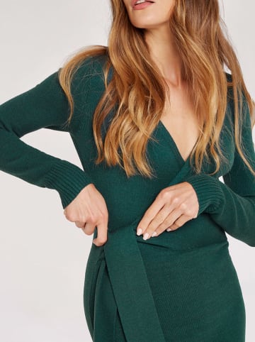 Apricot Kleid in Petrol