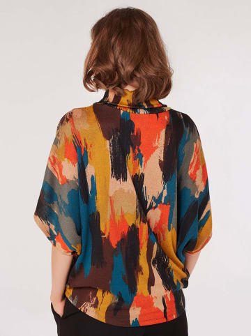 Apricot Bluse in Orange/ Petrol