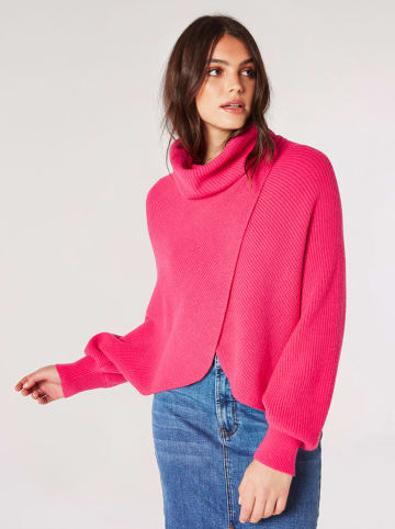 Apricot Rollkragenpullover in Pink