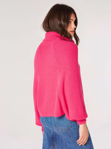 Apricot Rollkragenpullover in Pink