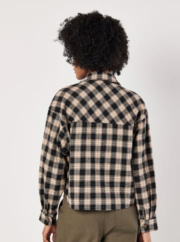 Apricot Hemdjacke in Beige/ Schwarz