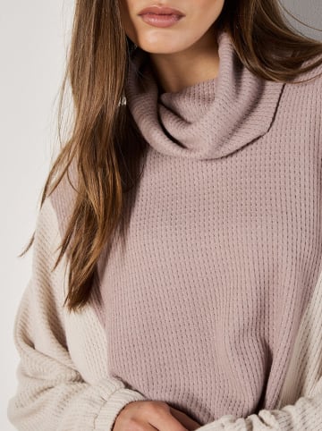Apricot Rollkragenpullover in Rosa