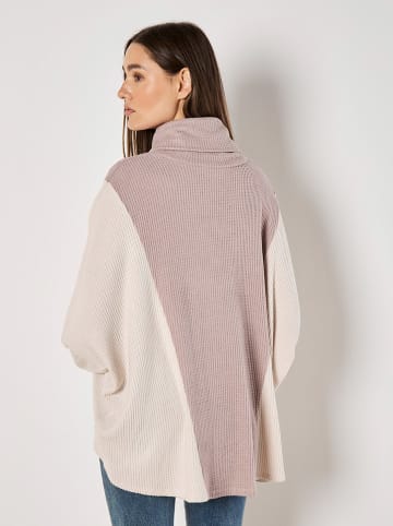 Apricot Rollkragenpullover in Rosa