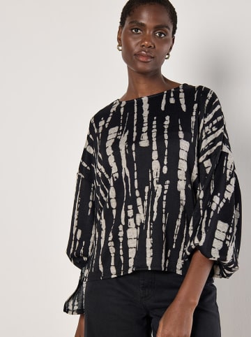 Apricot Bluse in Schwarz/ Weiß