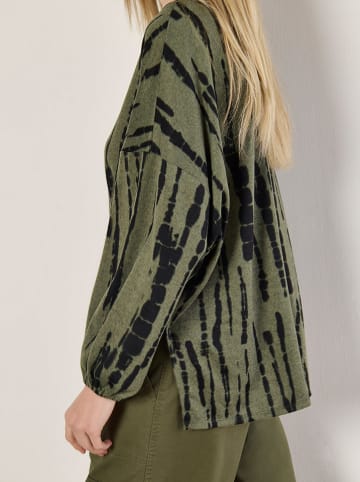 Apricot Bluse in Khaki/ Schwarz