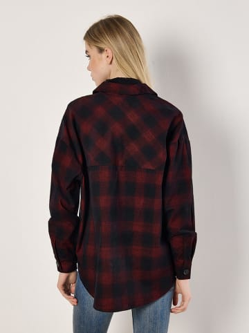Apricot Bluse in Bordeaux/ Schwarz