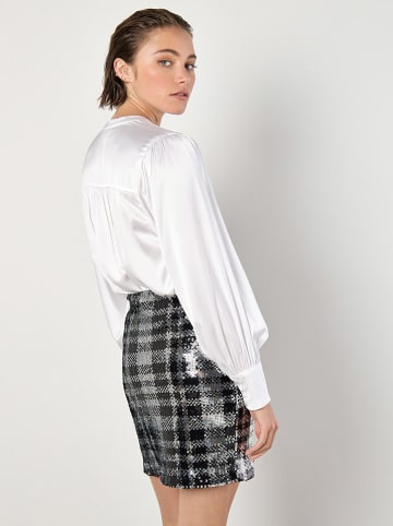 Apricot Paillettenrock in Schwarz/ Silber