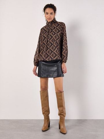 Apricot Blouse lichtbruin/zwart