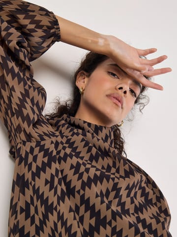 Apricot Blouse lichtbruin/zwart