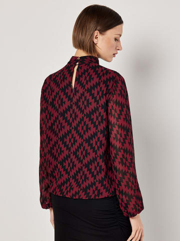 Apricot Bluse in Bordeaux/ Schwarz