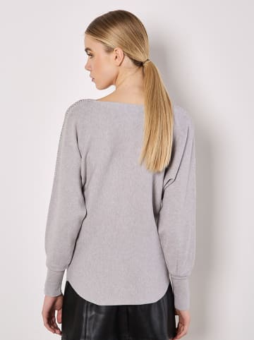 Apricot Sweter w kolorze szarym