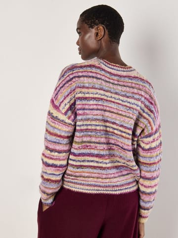 Apricot Pullover in Beige/ Lila