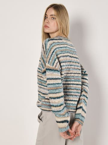 Apricot Pullover in Beige/ Petrol