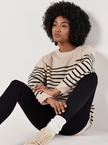 Apricot Pullover in Creme/ Schwarz