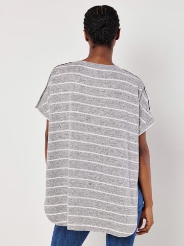 Apricot Shirt in Grau/ Weiß