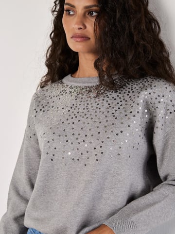 Apricot Sweter w kolorze szarym