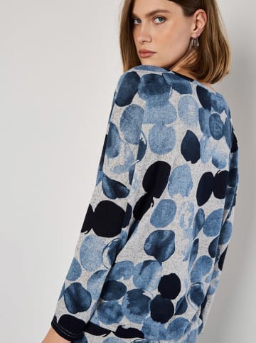 Apricot Longsleeve in Grau/ Blau
