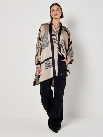 Apricot Lange blouse beige/zwart