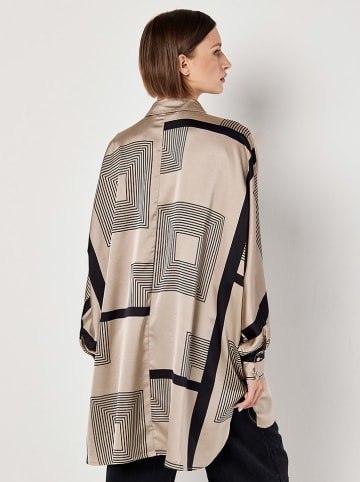 Apricot Lange blouse beige/zwart