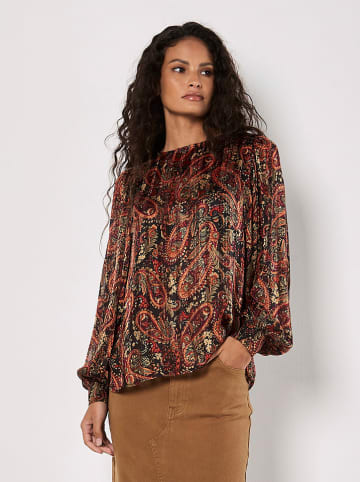 Apricot Bluse in Schwarz/ Rot