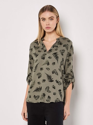 Apricot Blouse olijfgroen/zwart