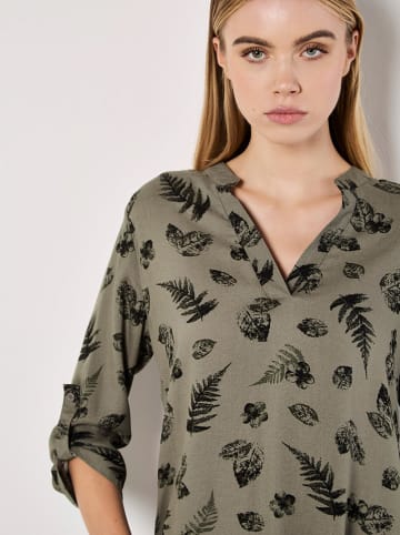 Apricot Blouse olijfgroen/zwart