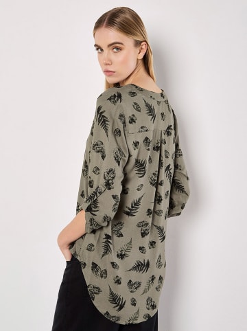 Apricot Blouse olijfgroen/zwart