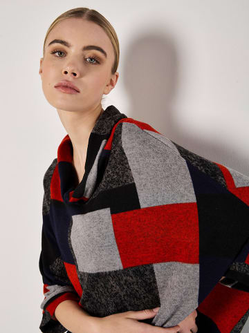 Apricot Rollkragenpullover in Schwarz/ Rot