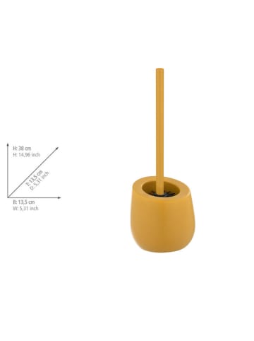 Wenko Zestaw WC "Badi" w kolorze żółtym - wys. 38 x  Ø 13,5 cm