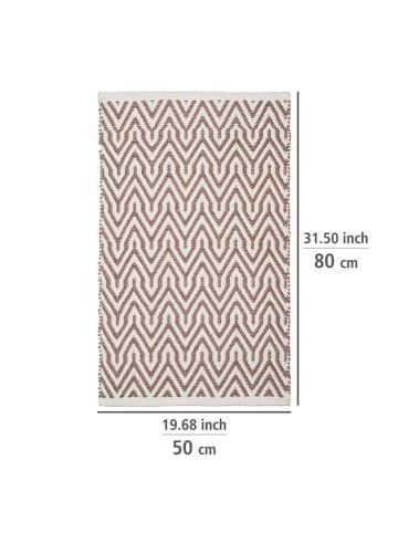 Wenko Badtapijt "Altai" lichtbruin - (L)50 x (B)80 cm