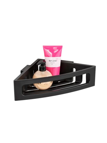 Wenko Duschregal "Turbo-Loc® "Bralia" in Schwarz - (B)35 x (H)8,5 x (T)20 cm
