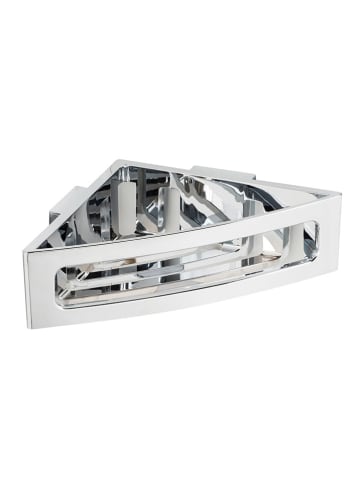 Wenko Regał prysznicowy "Turbo-Loc® Bralia" w kolorze srebrnym - 35 x 8,5 x 20 cm