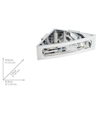 Wenko Doucherek "Turbo-Loc® Bralia" zilverkleurig - (B)35 x (H)8,5 x (D)20 cm