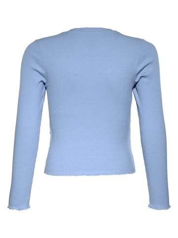 Blue Effect Longsleeve in Hellblau