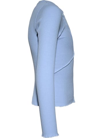 Blue Effect Longsleeve in Hellblau