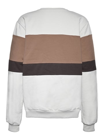 Blue Effect Sweatshirt in Weiß/ Braun