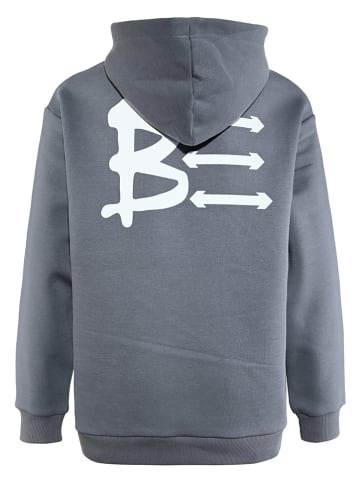 Blue Effect Hoodie in Grau