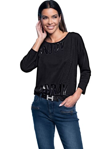 Heine Longsleeve donkerblauw/zwart