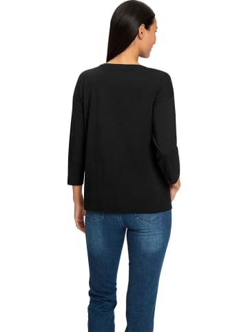 Heine Longsleeve in Dunkelblau/ Schwarz