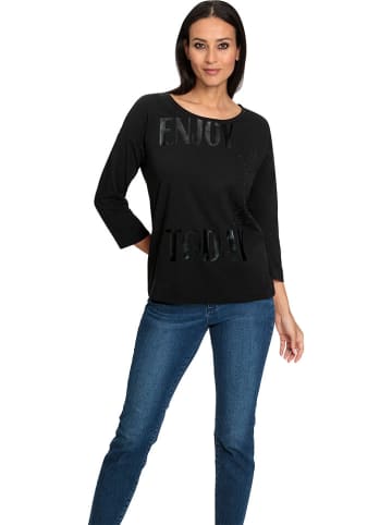 Heine Longsleeve in Dunkelblau/ Schwarz