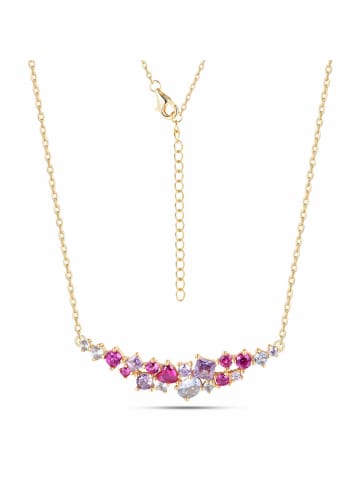 DI GIORGIO Vergold. Halskette mit Schmuckelement - (L)40 cm