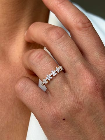 DI GIORGIO Vergulde ring met edelstenen