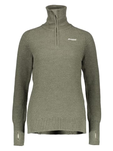 Bergans Wełniany sweter "Ulriken" w kolorze khaki