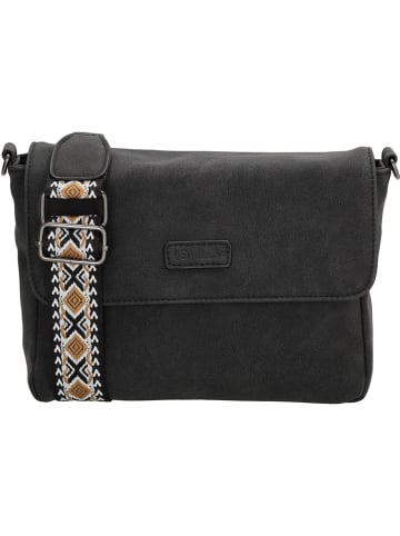 Beagles Umhängetasche "Malaga" in Schwarz - (B)24 x (H)17 x (T)7 cm